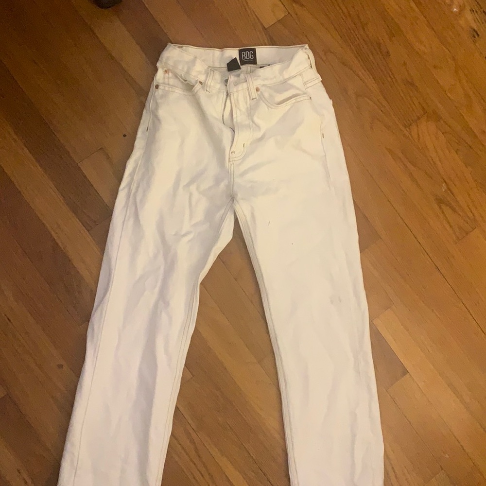 urban outfitters white jeans high waisted cowboy